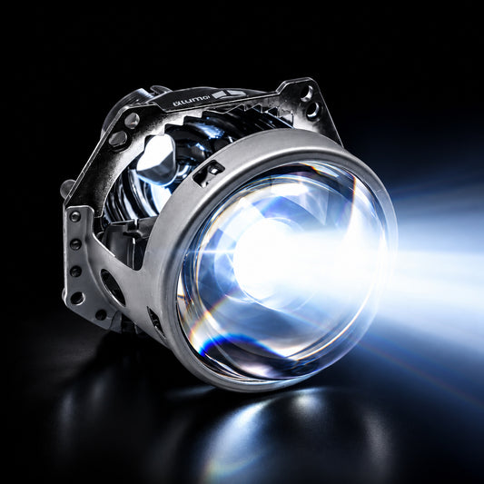 iilumo iiD2S 3" bi-xenon projector lit up