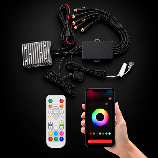 RGBHaloKits Flow LED controller with RF remote and app