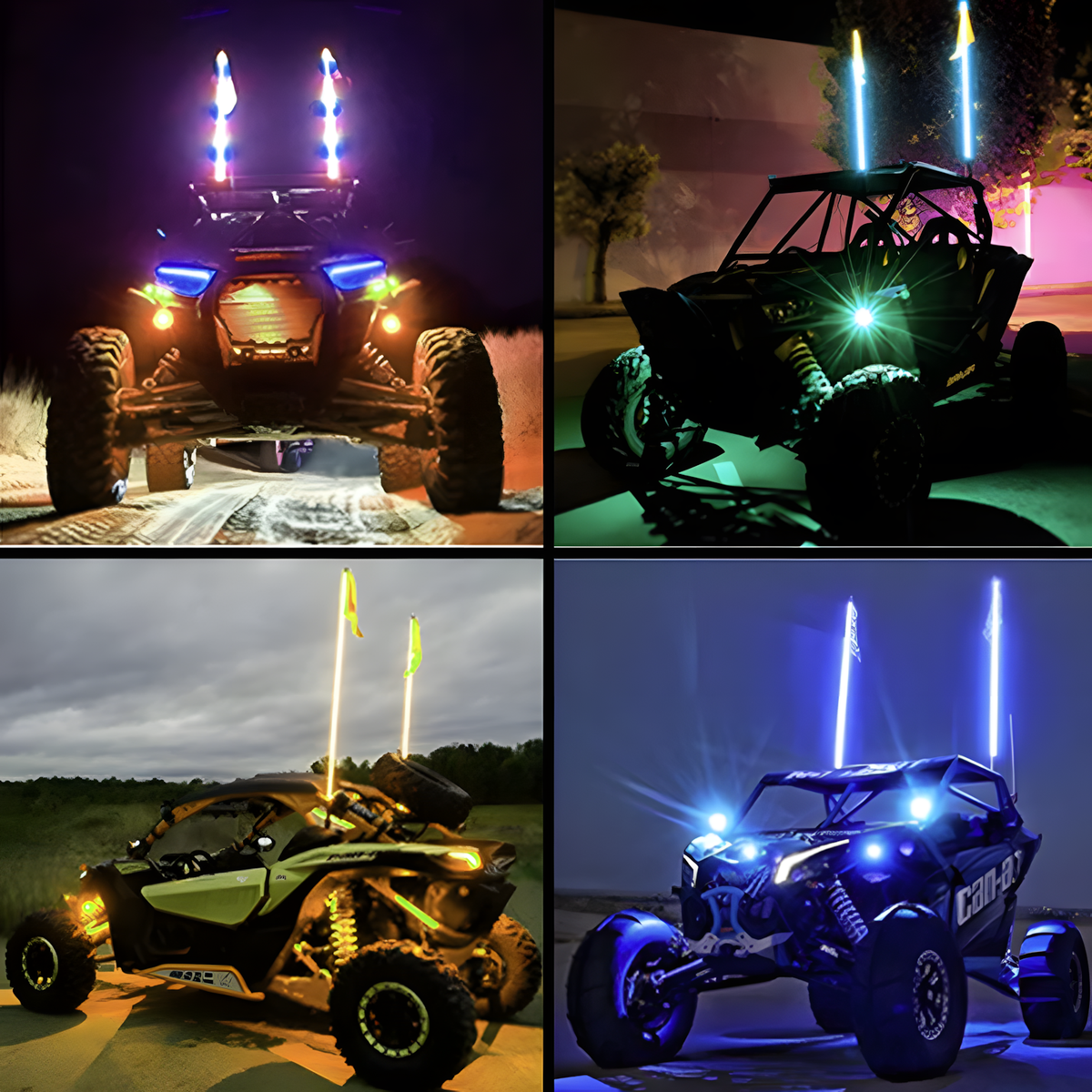 RGB Whip Lights (1.8m)