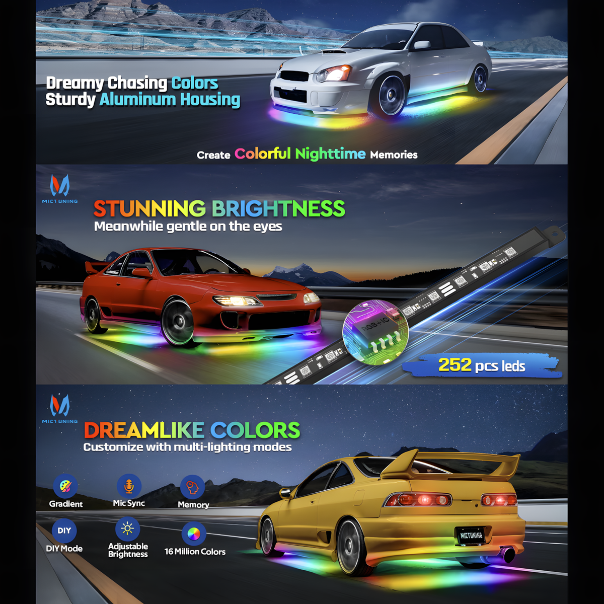 Underglow Kit (8 Piece)