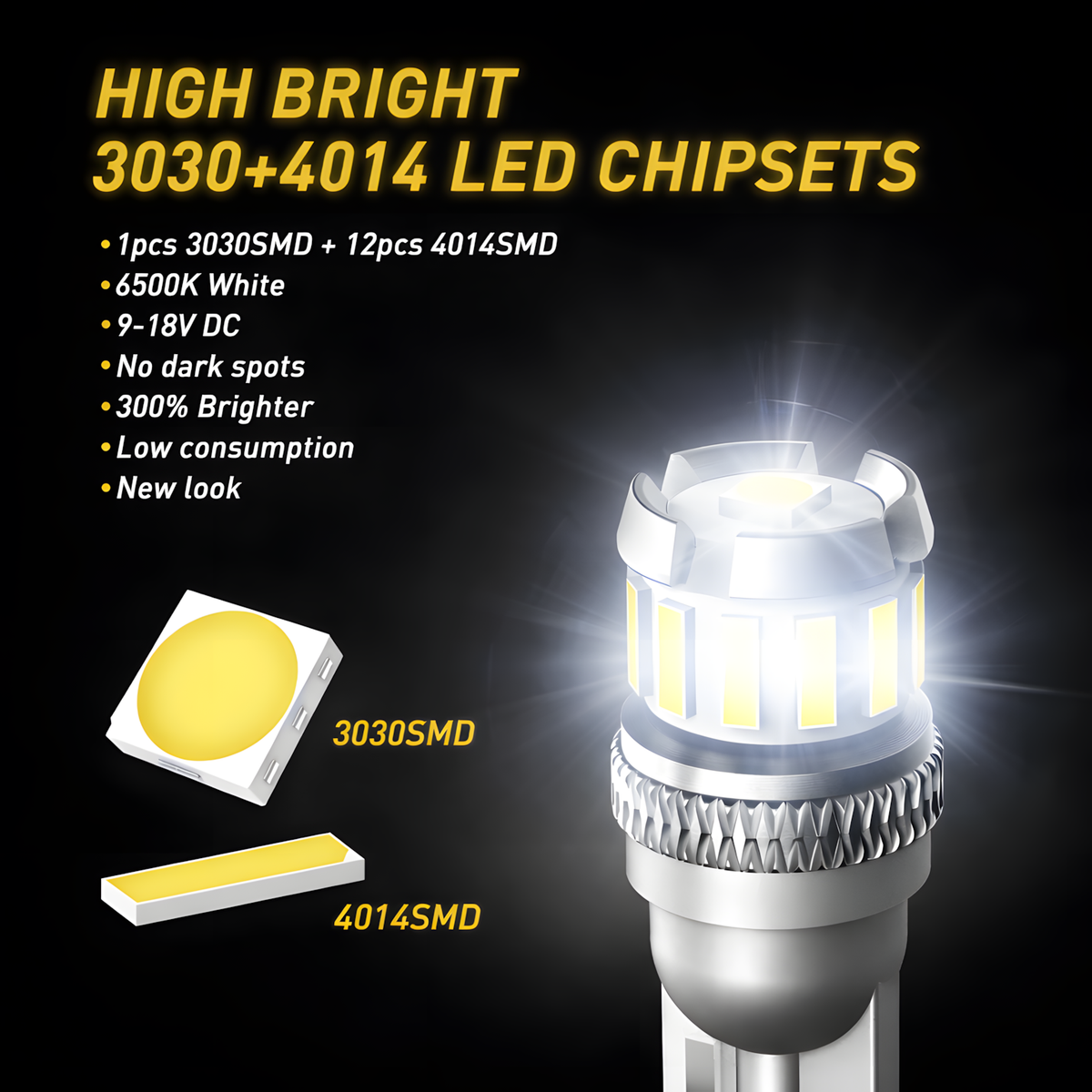 T10 W5W LED Bulbs (Pair)
