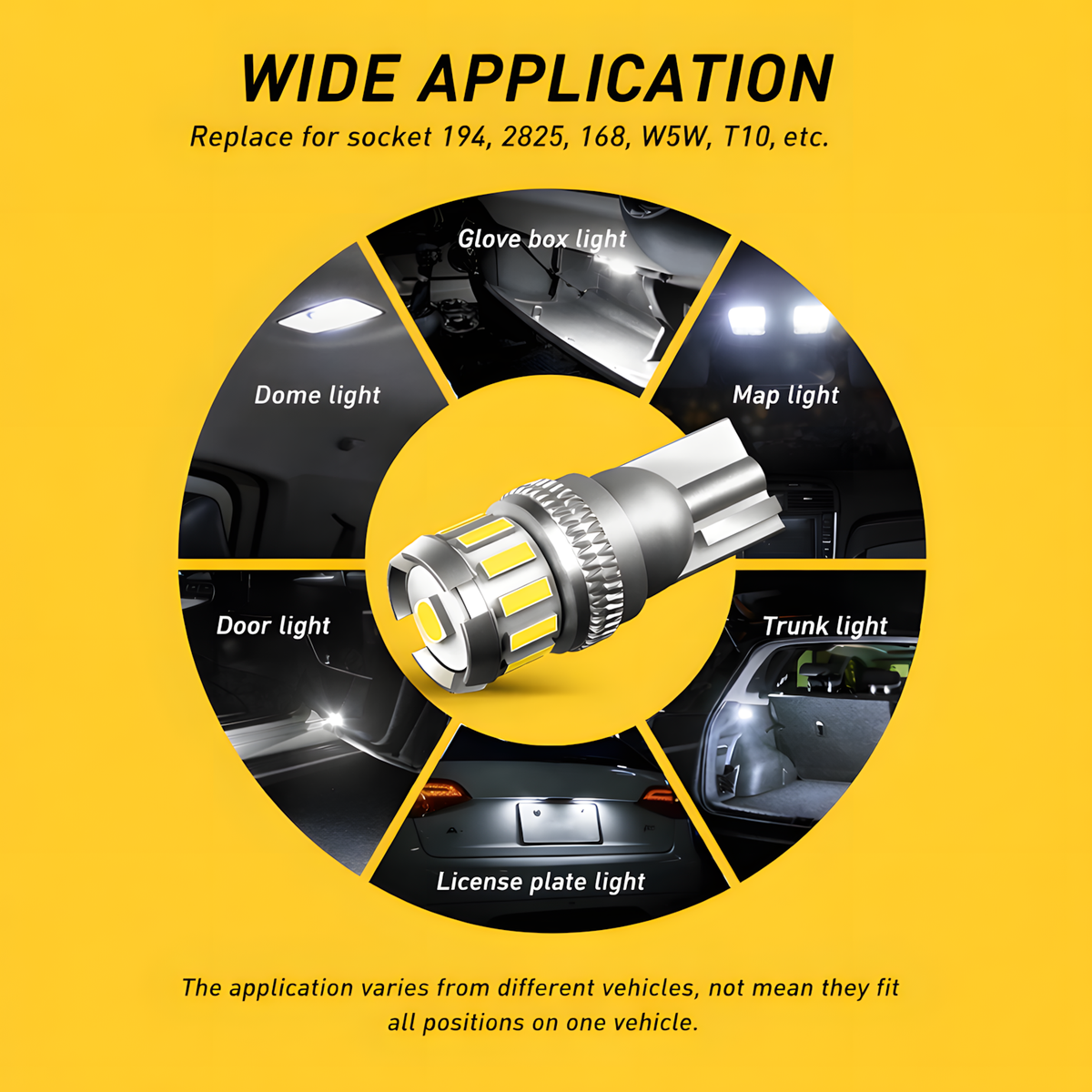 T10 W5W LED Bulbs (Pair)