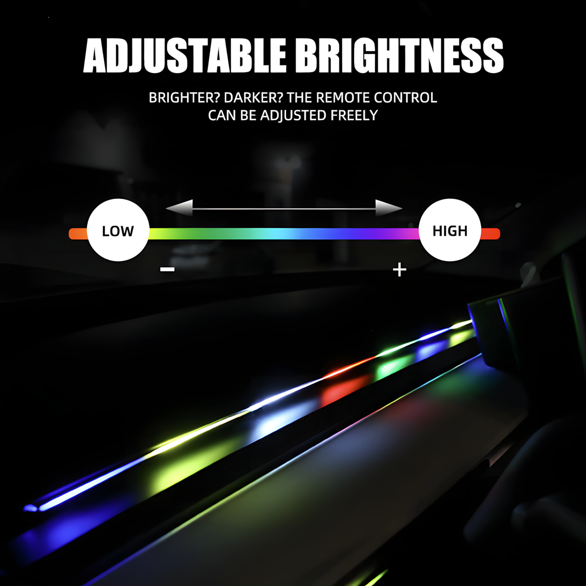 RGB Car Interior Ambient Light Strip Kit