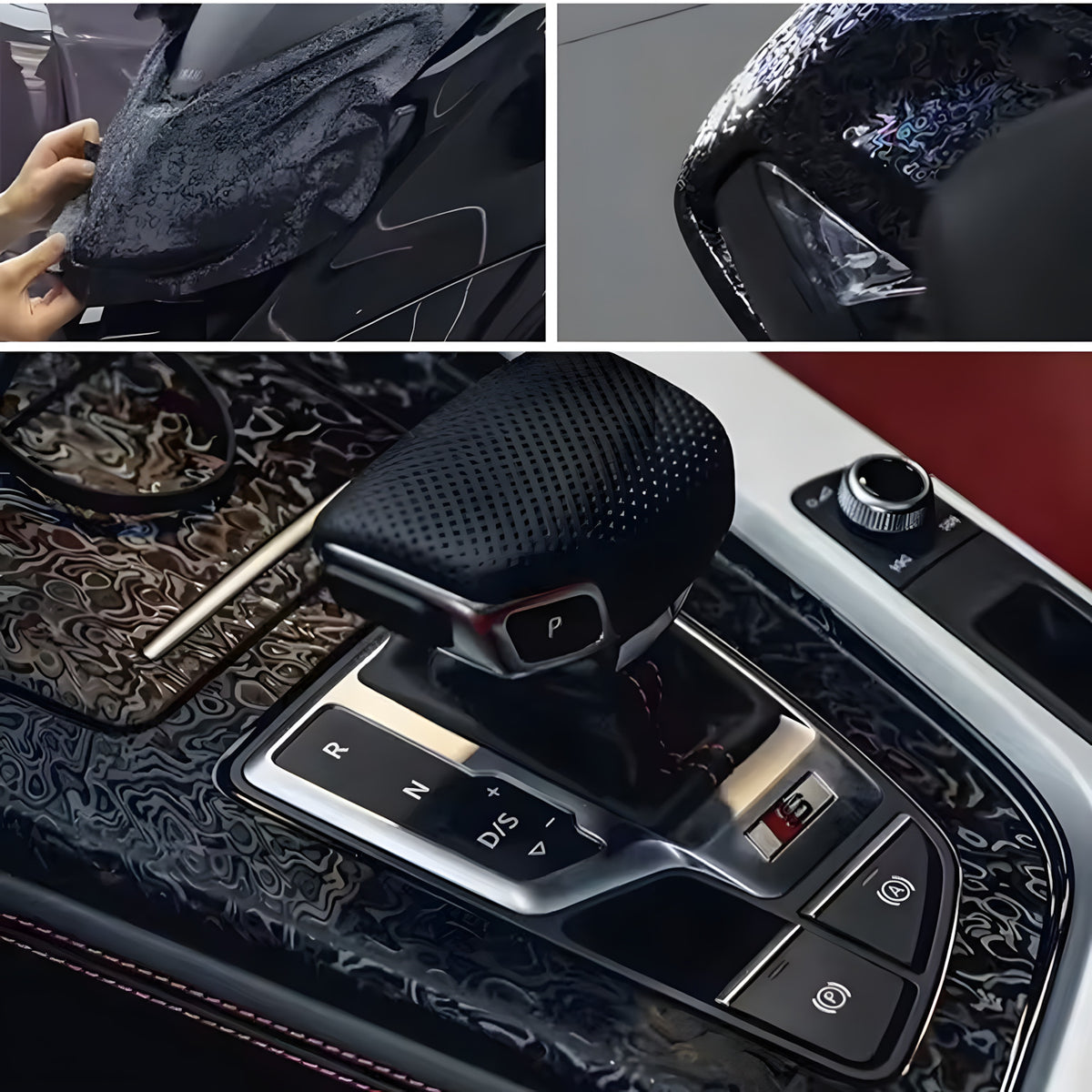Carbon Fibre Vinyl Wrap (Self-Adhesive)