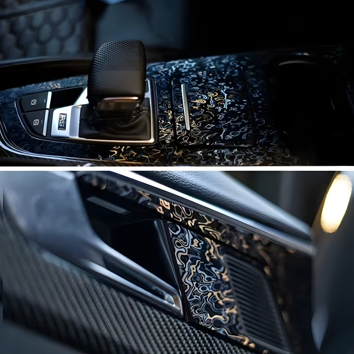 Carbon Fibre Vinyl Wrap (Self-Adhesive)