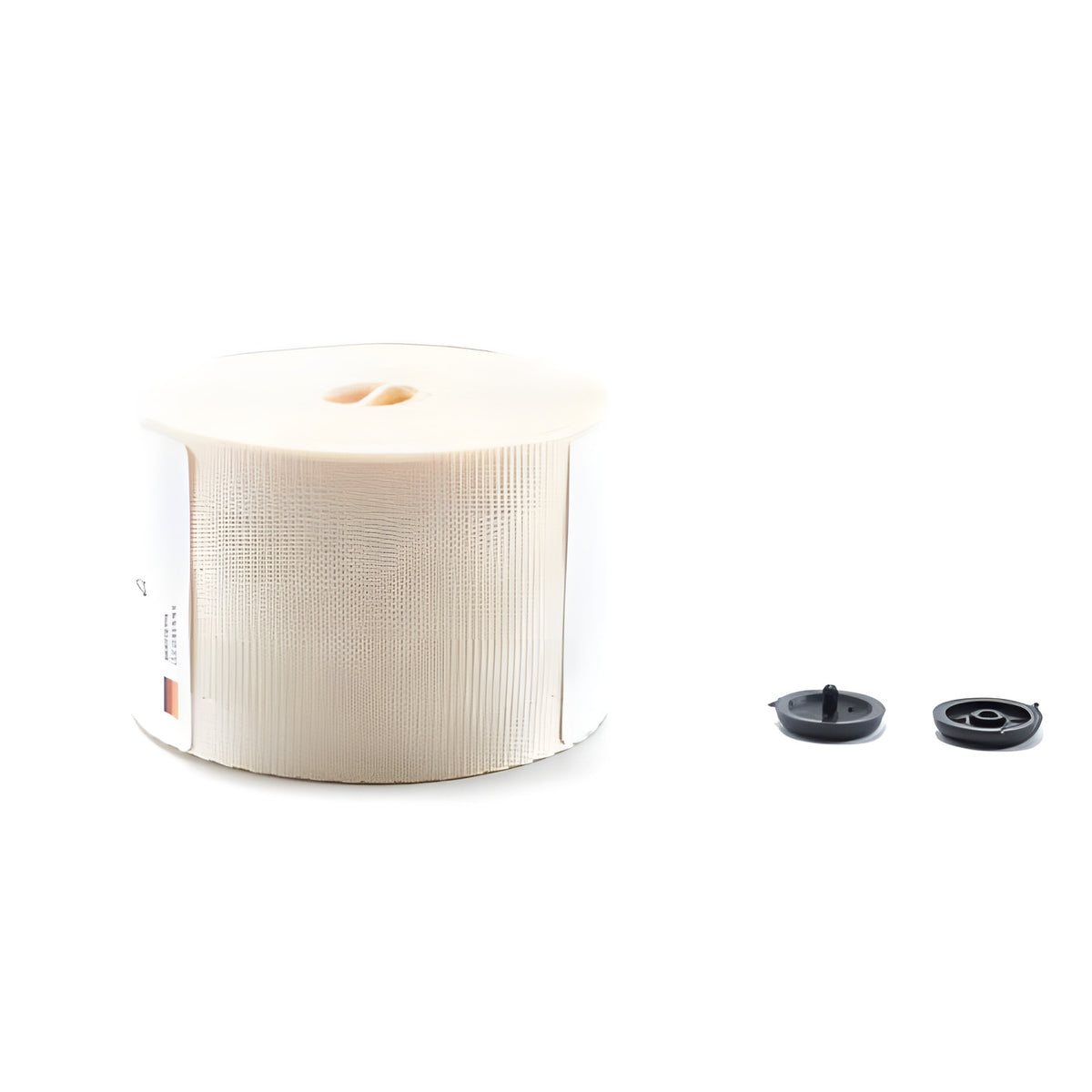 Beige seat belt webbing roll