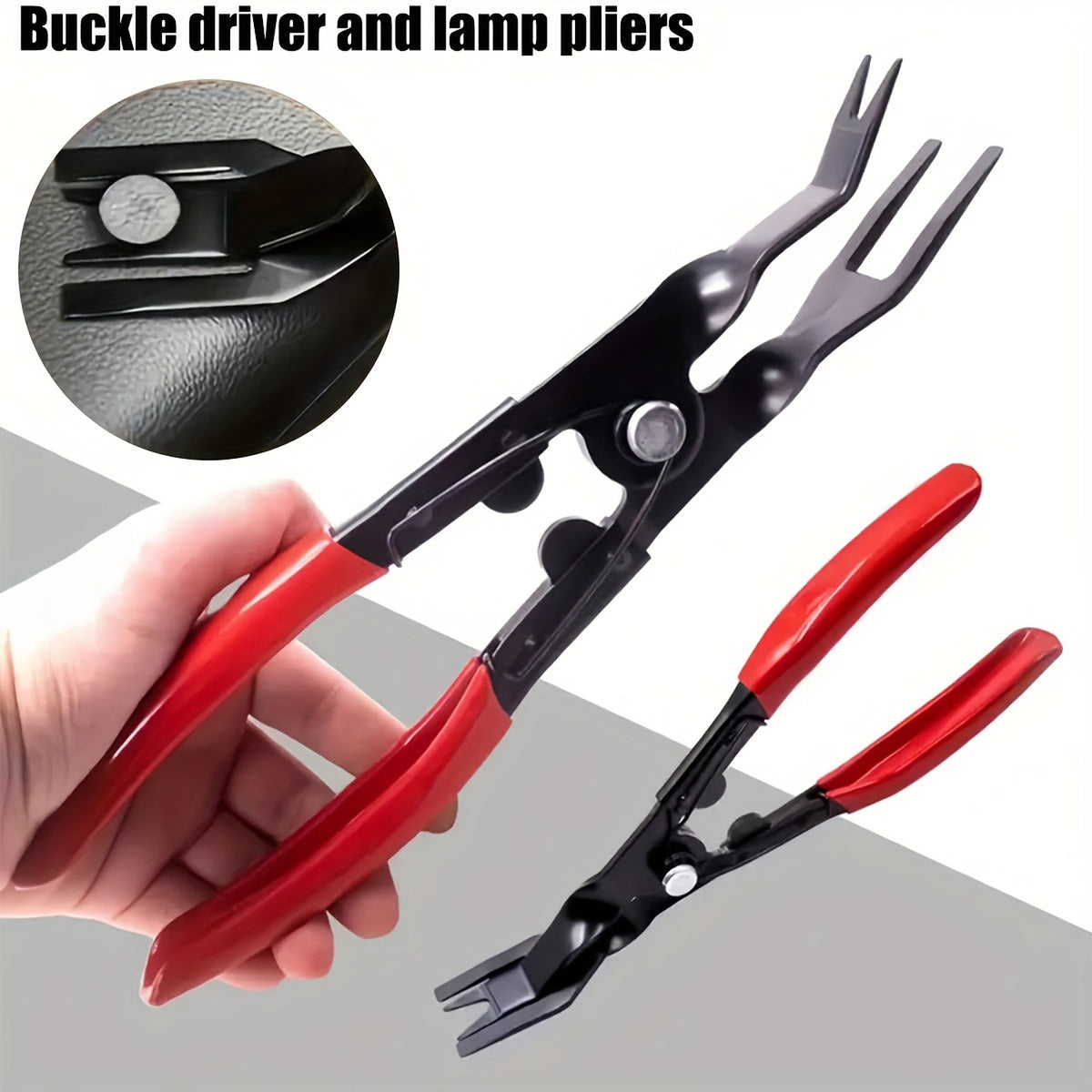 Clip removal pliers and screwdriver for headlight clips