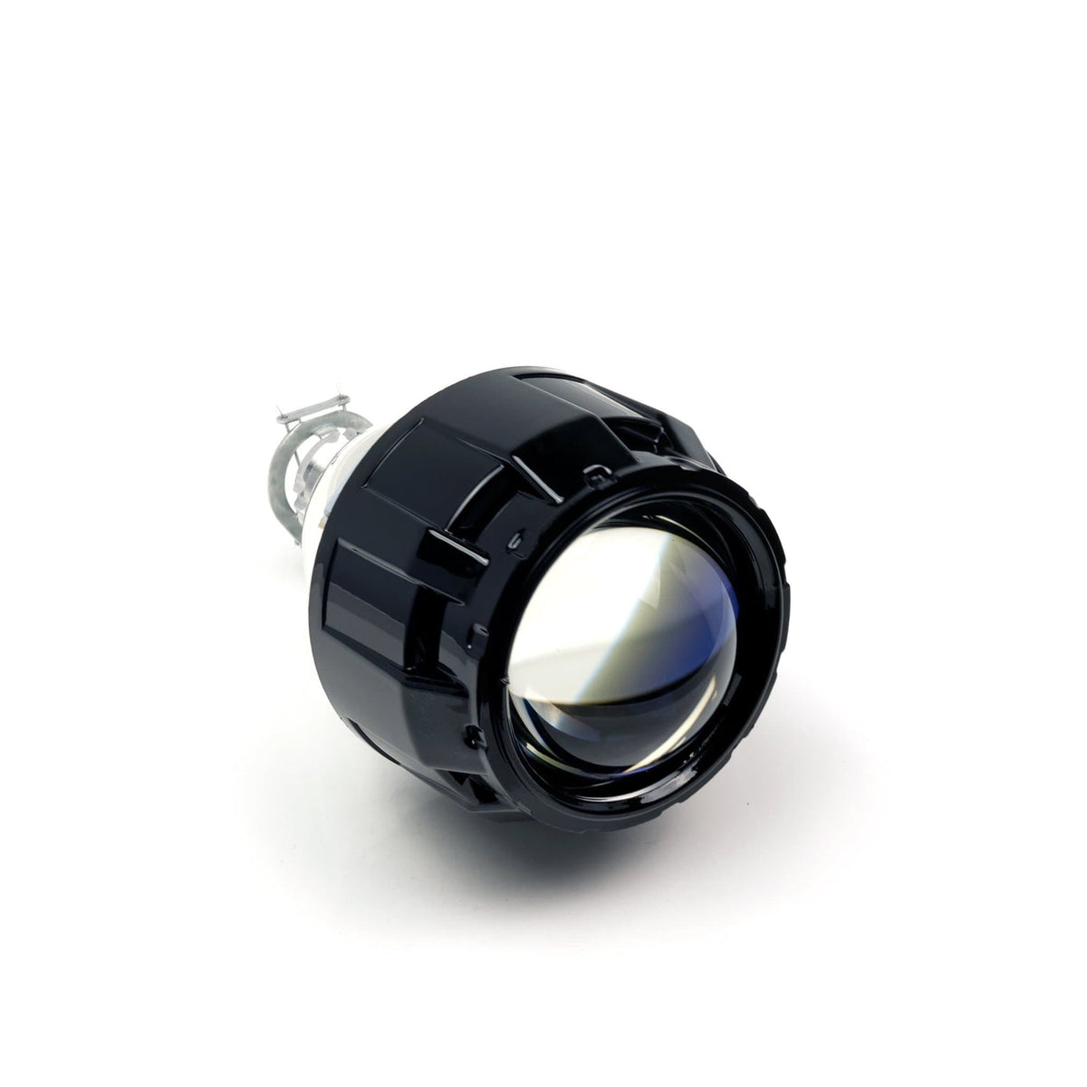 iilumo Mini Gatling Gun gloss black shroud on a projector