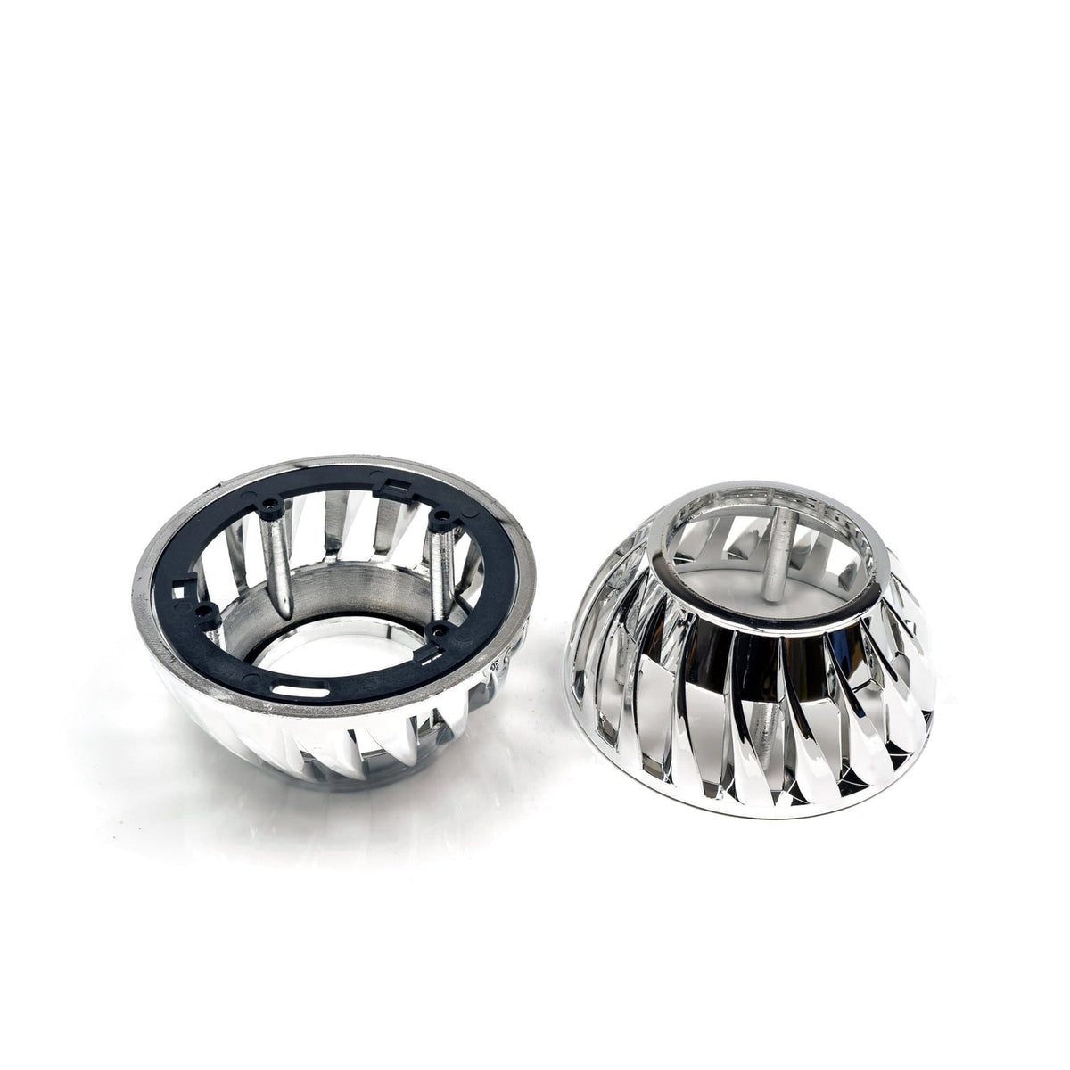 Pair of iilumo Mini Turbine chrome shrouds