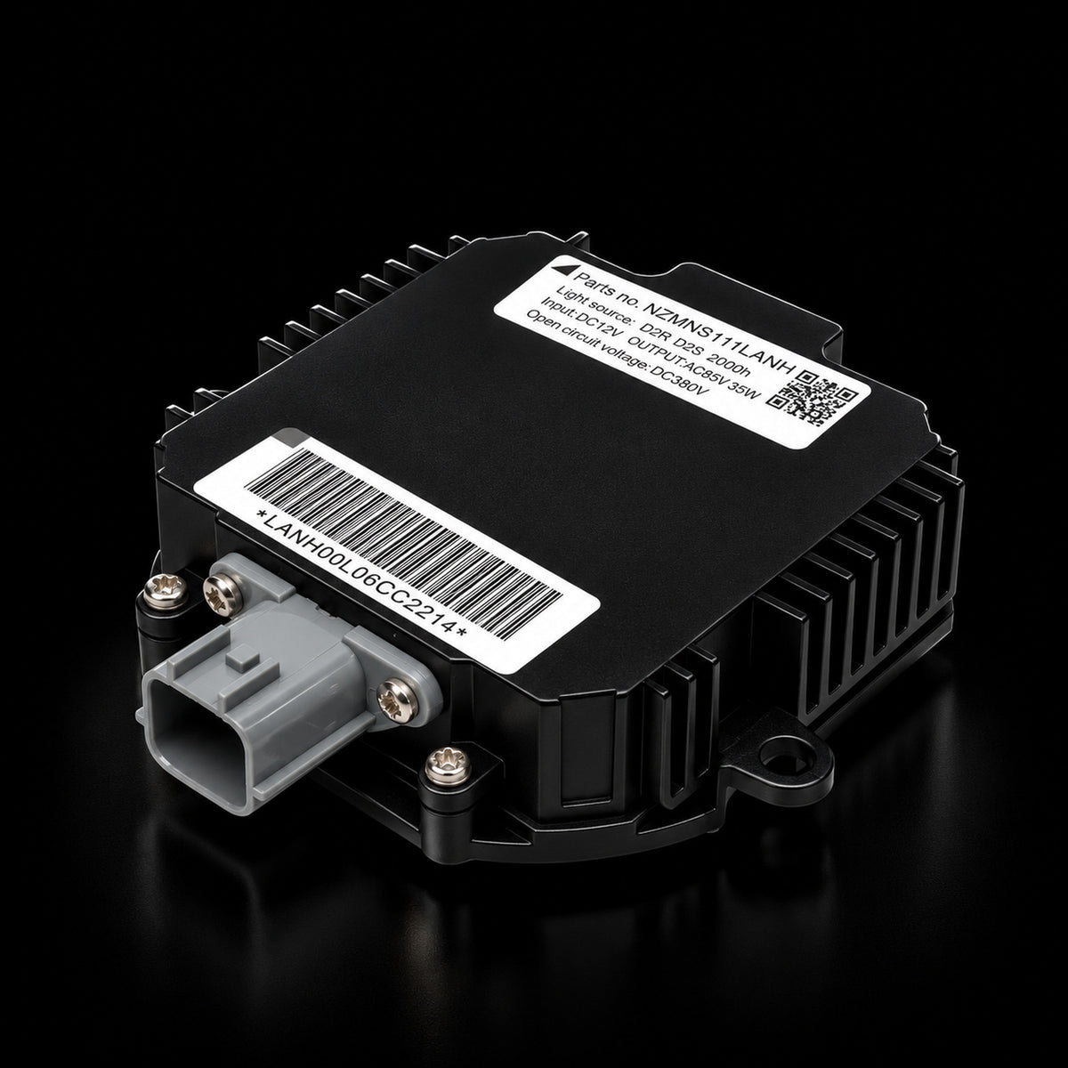 iilumo OE replacement 35W HID ballast, angled view