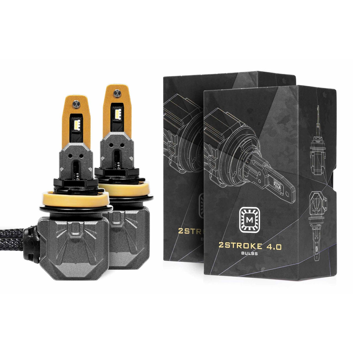 Morimoto 2Stroke 4.0 LED bulbs with packaging