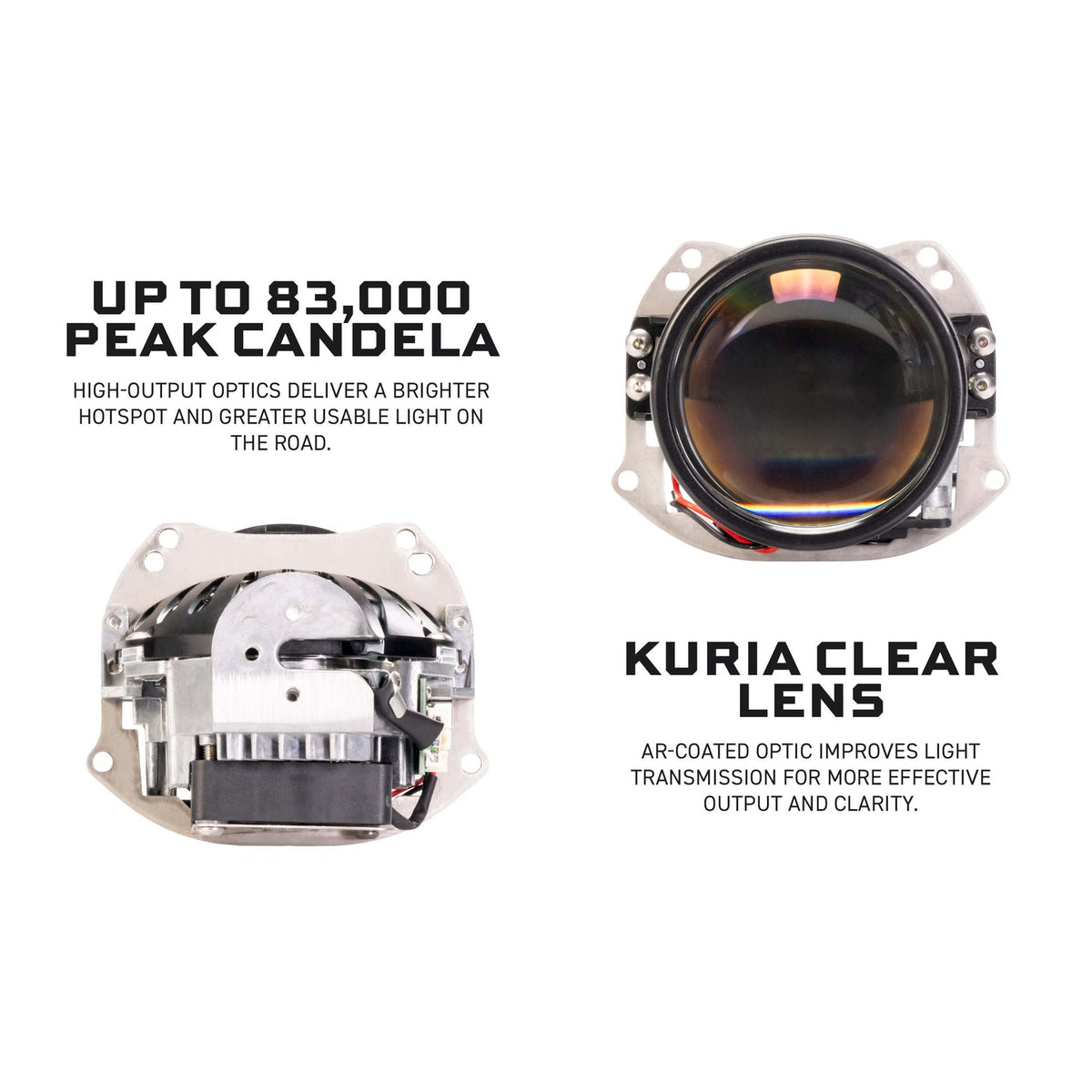 Morimoto M LED 2.0 Kuria clear glass lens