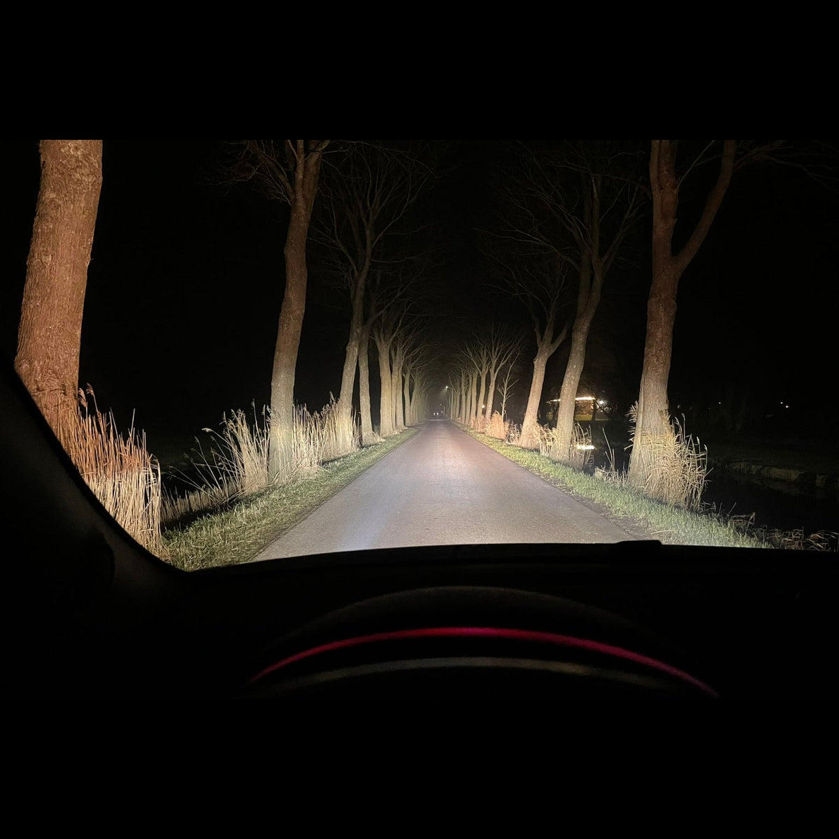 Morimoto M LED 2.0 high beam at night