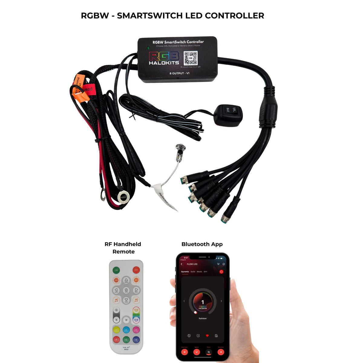 RGBHaloKits RGBW SmartSwitch DRL LED controller