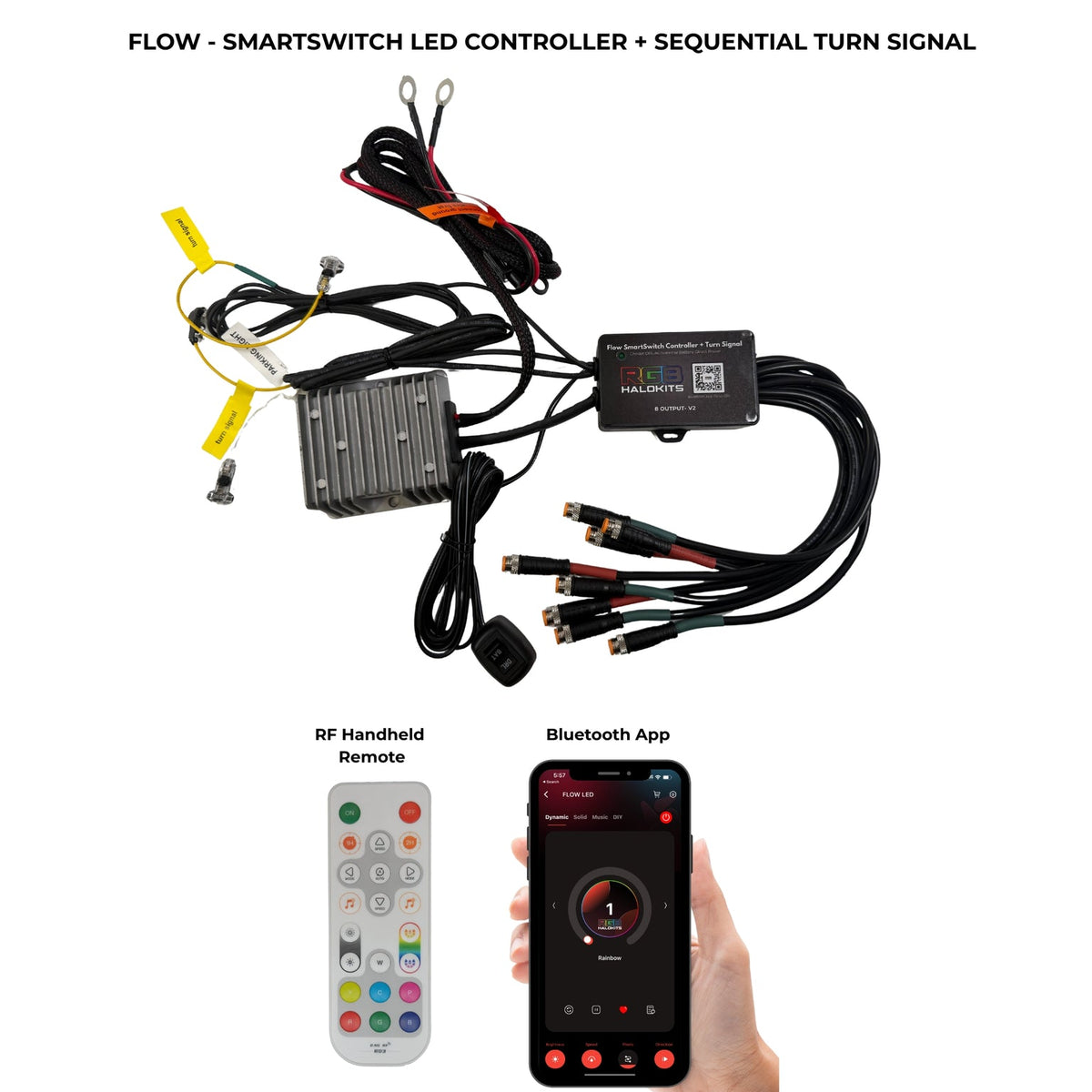 RGBHaloKits Flow SmartSwitch DRL controller with sequential turn signals