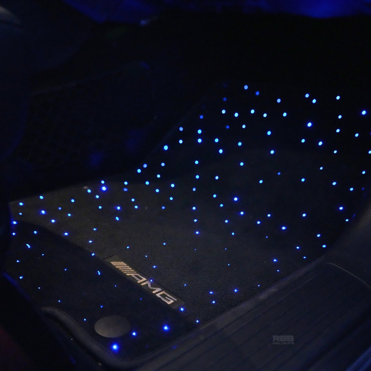 Starlight floor mat lit blue