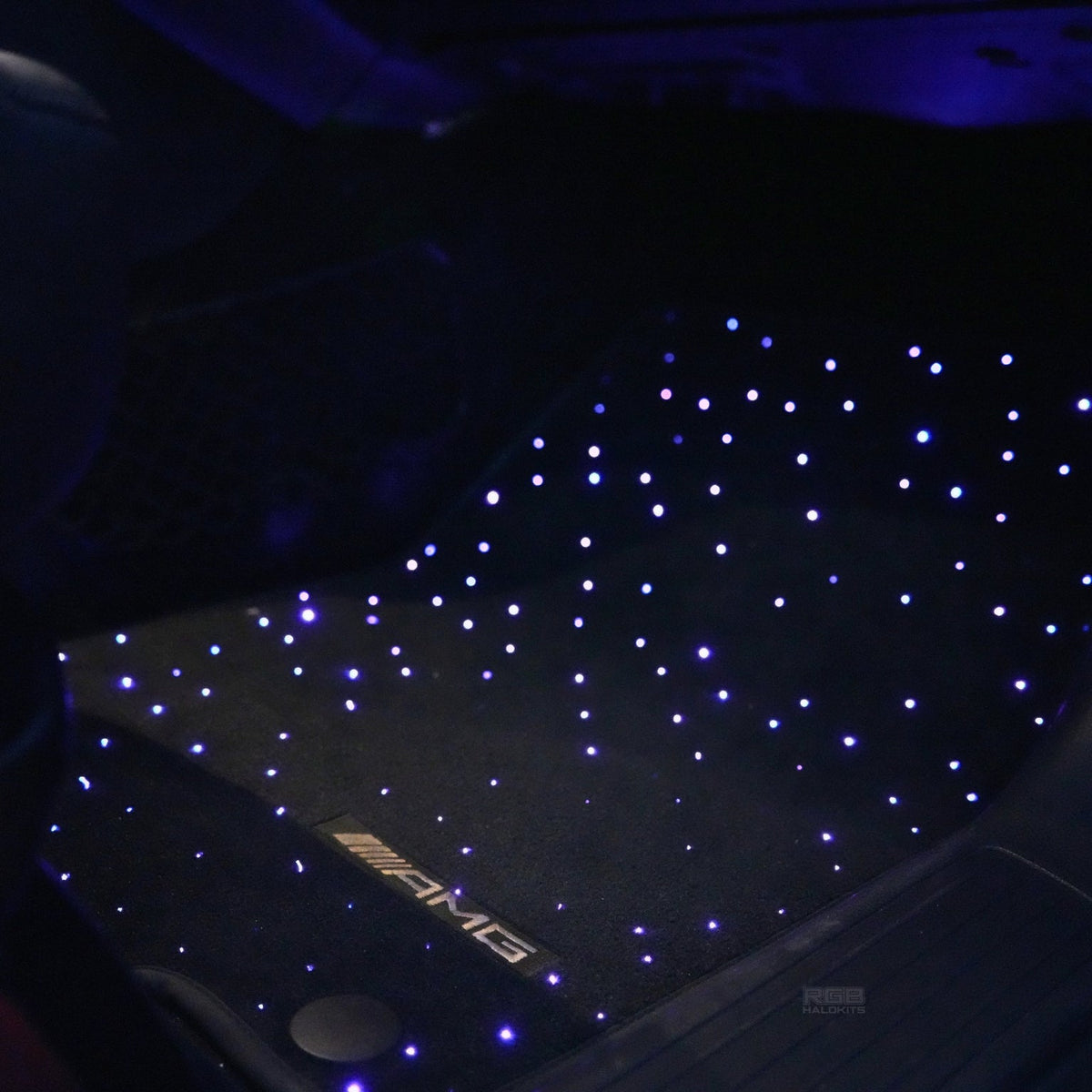 Starlight floor mat lit purple