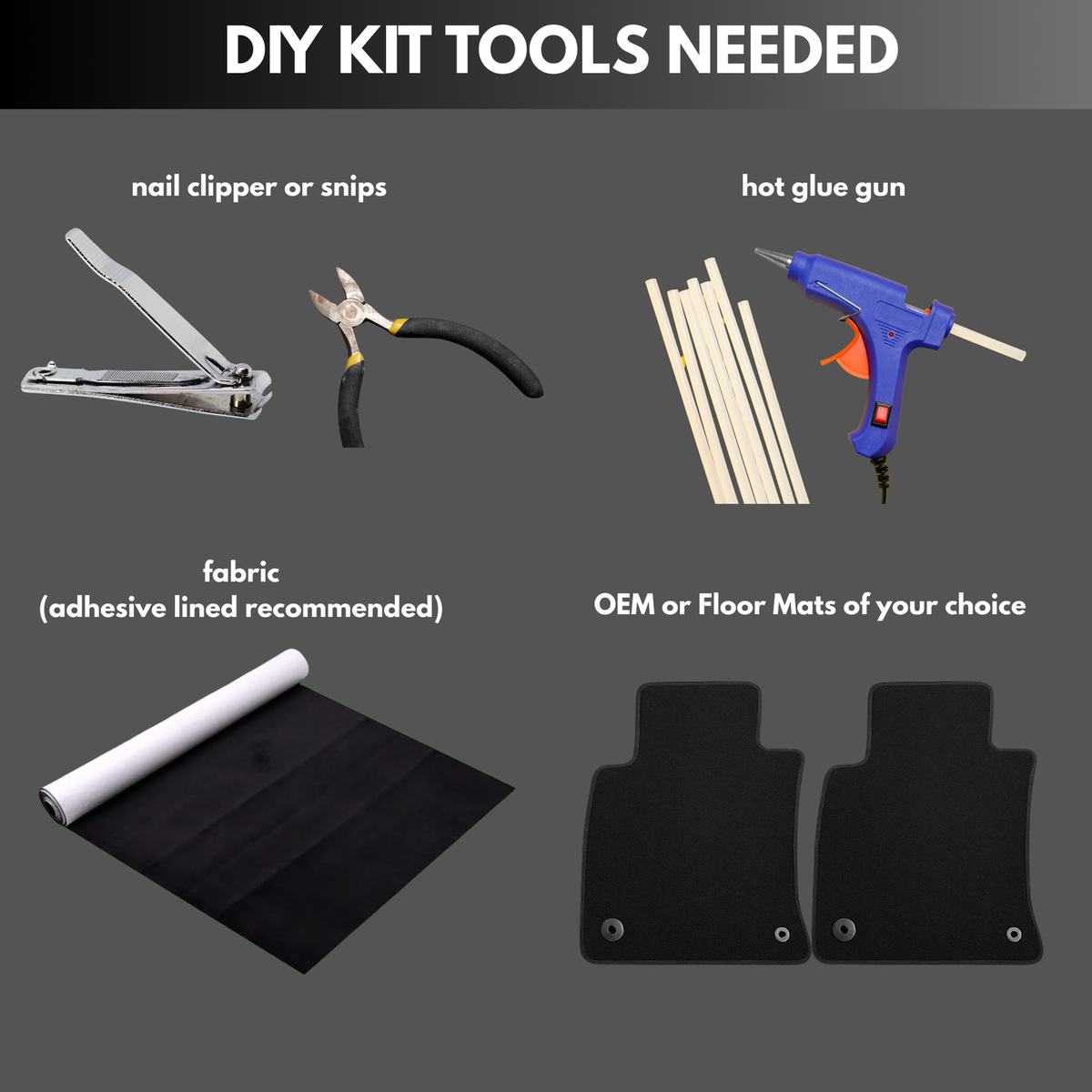 Tools needed for the starlight floor mat kit