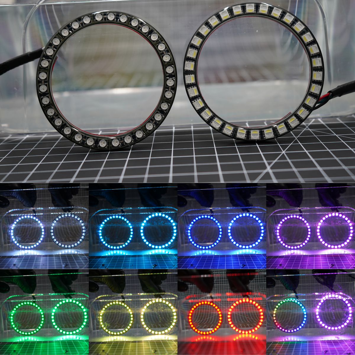 RGBHaloKits waterproof halo rings colour options