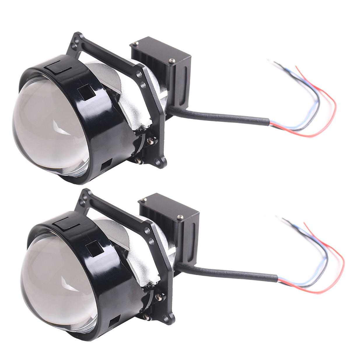 Pair of SANVI 3 inch bi-LED projector lenses