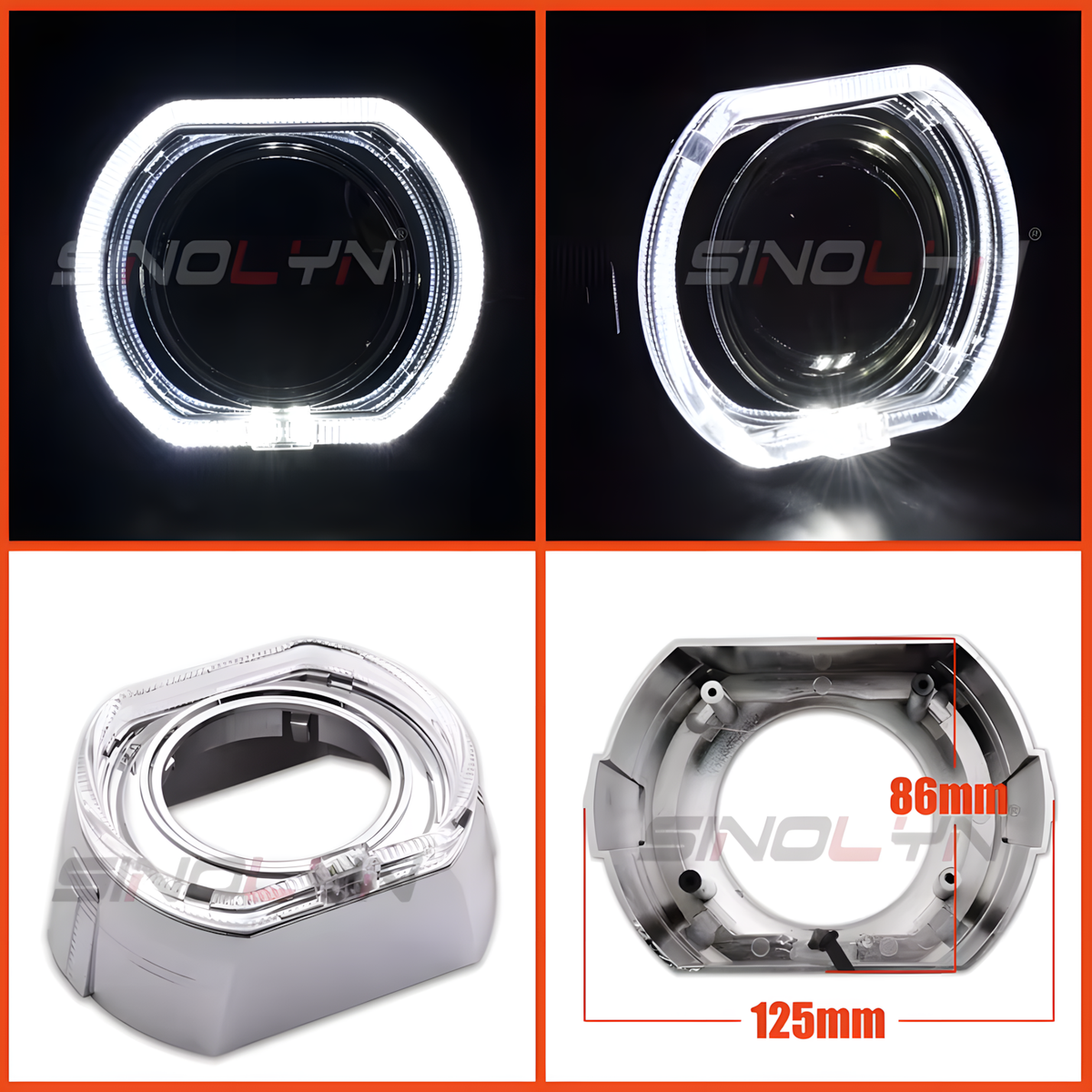 2.5" RHD Bi-LED Projectors (Tri-Colour)