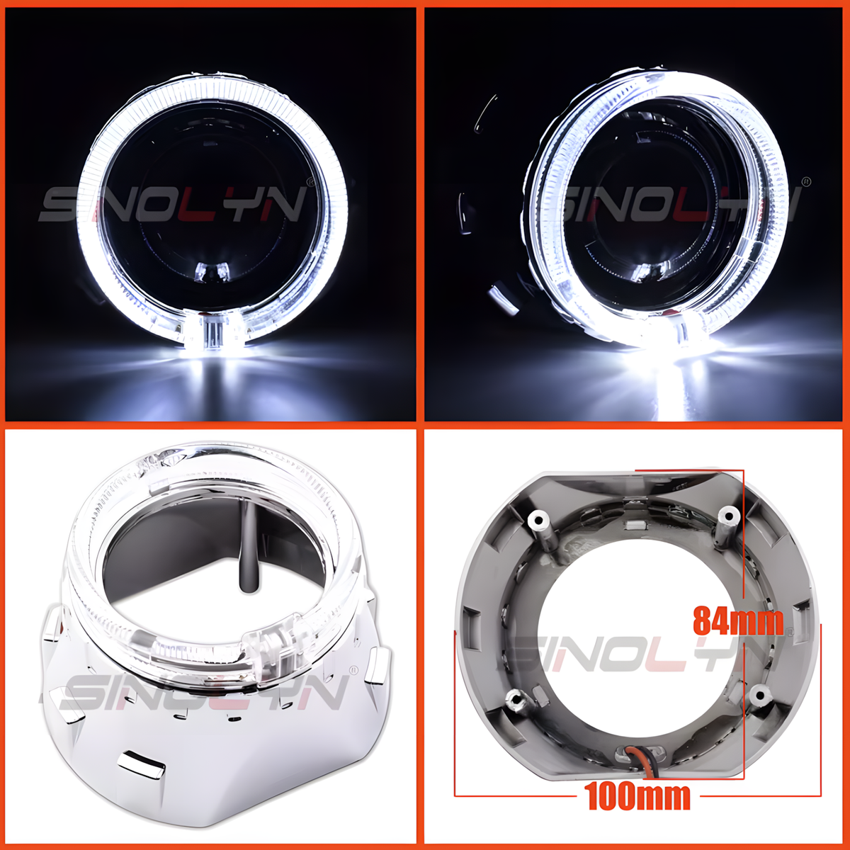 2.5" RHD Bi-LED Projectors (Tri-Colour)