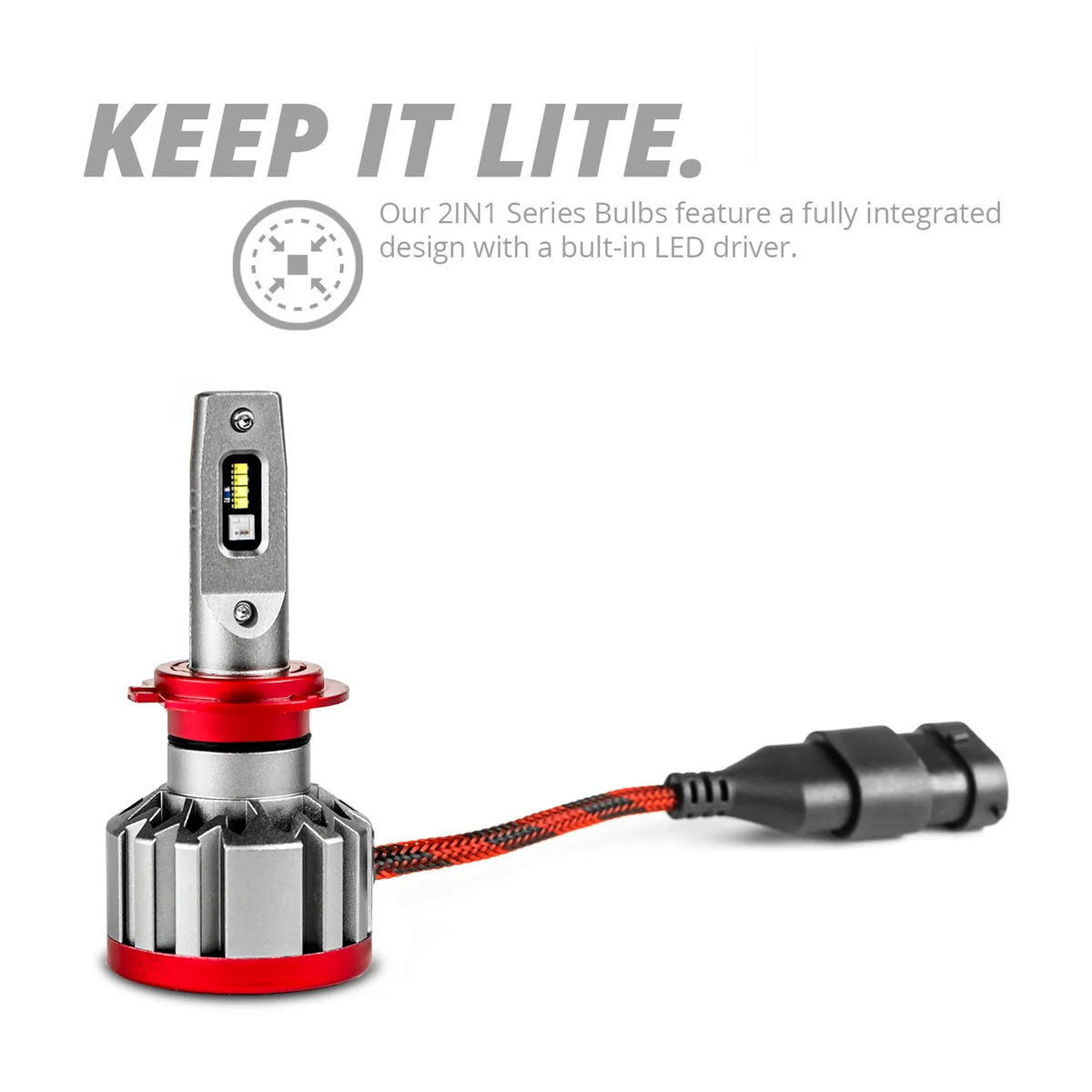 XKGlow 2-in-1 LED bulb with built-in driver