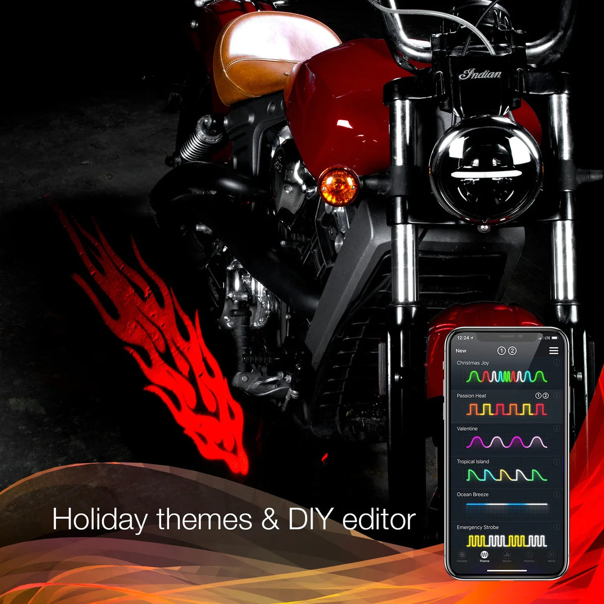 XKGlow CurbFX holiday themes and DIY editor