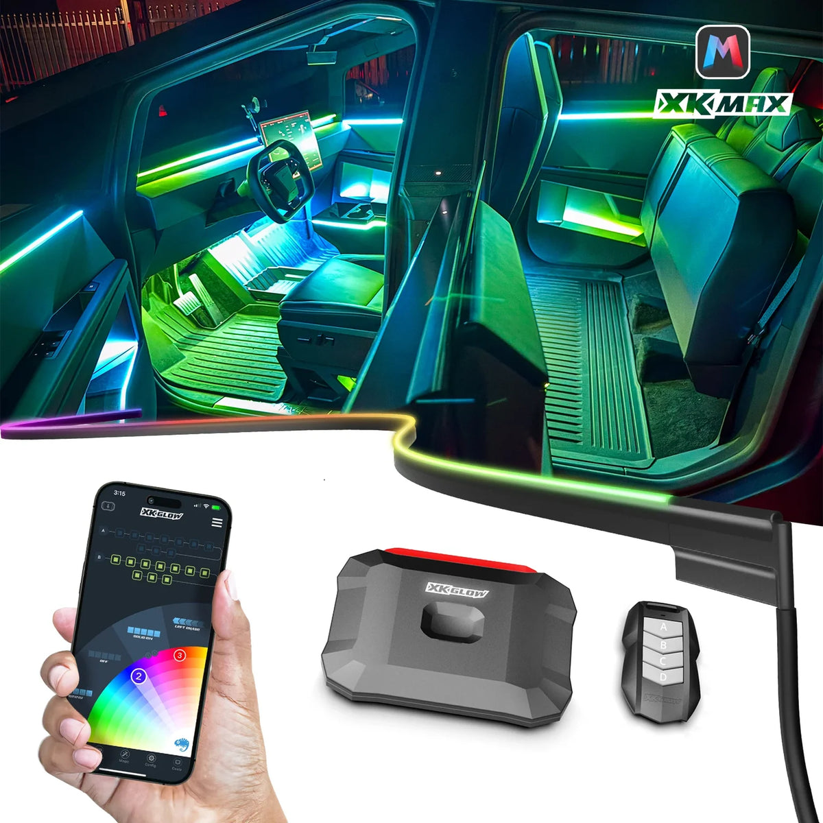 XKGlow XKmax ULTRA interior ambient light kit
