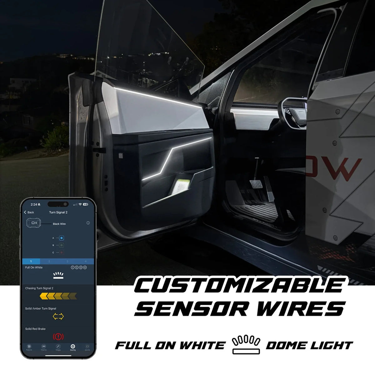 XKGlow XKmax ULTRA customisable sensor wires